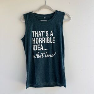 Graphic Sleeveless Tank Top